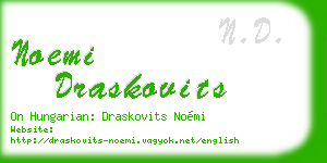 noemi draskovits business card