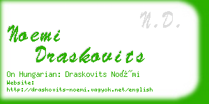 noemi draskovits business card